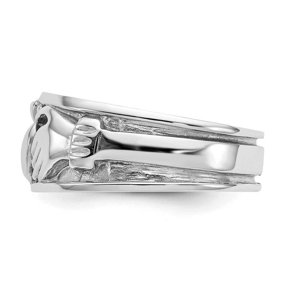 Shop Stylish 14K White Gold Claddagh Ring Band - Exclusive Design, Affordable Price