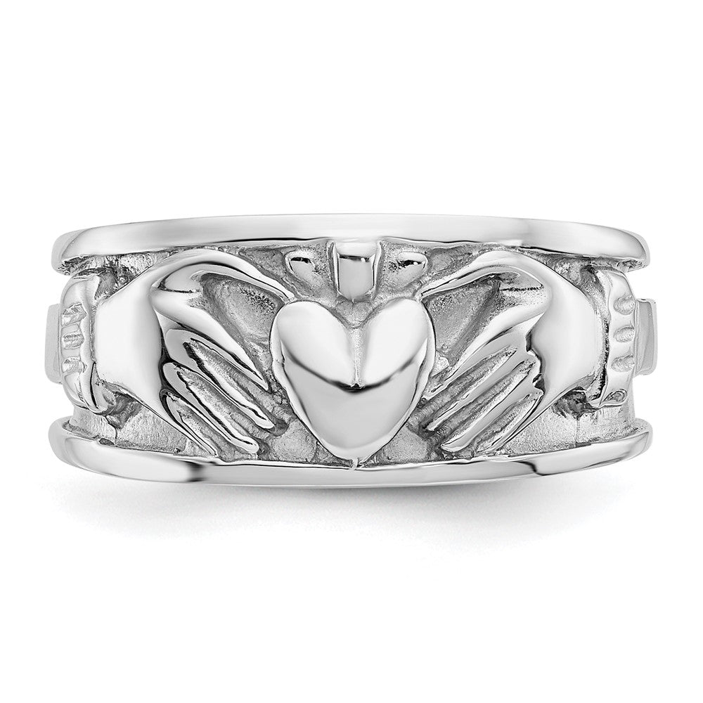 Shop Stylish 14K White Gold Claddagh Ring Band - Exclusive Design, Affordable Price
