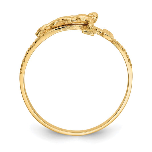 Shop Designer 14K Gold Polished Jesus Christ Band Ring - Exclusive Value