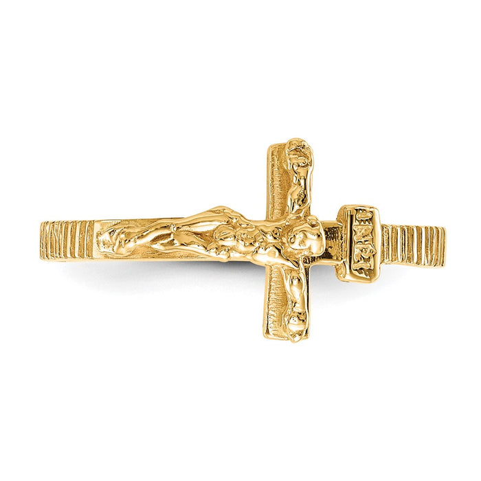 Shop Designer 14K Gold Polished Jesus Christ Band Ring - Exclusive Value-4