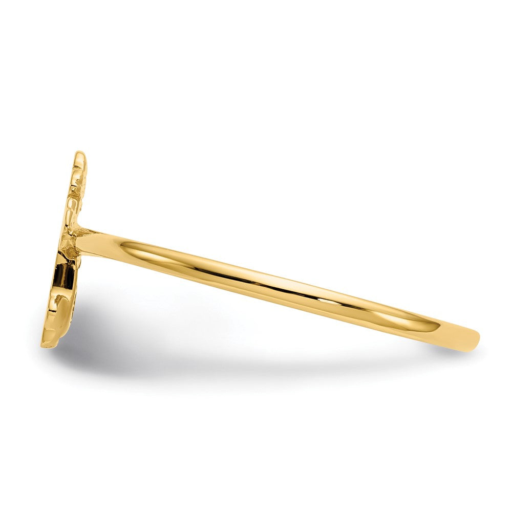 Shop Stylish 14K Gold Polished Cross Ring - High-Quality Luxury Jewelry