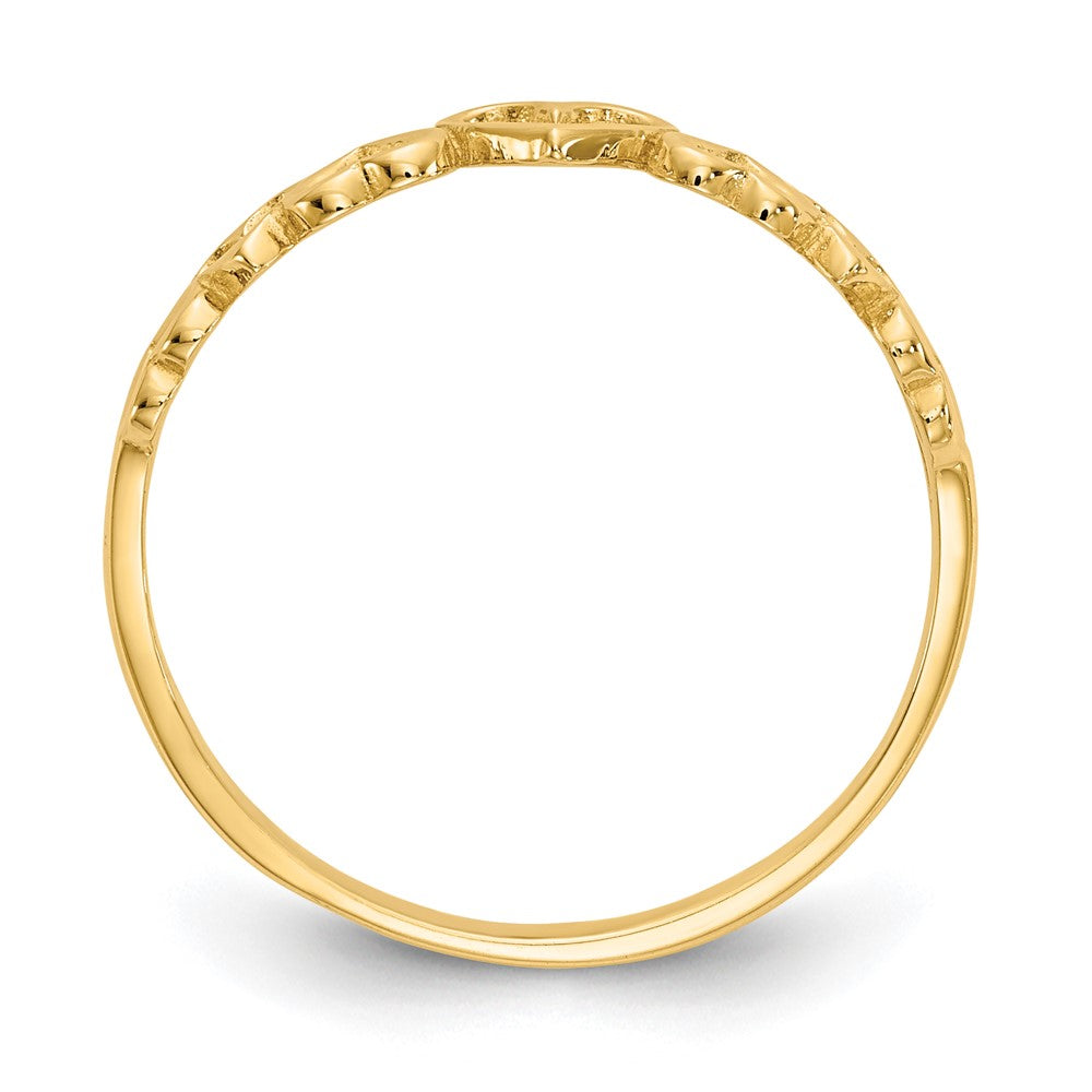 High-Quality 14K Gold Heart-Shaped Ring - Stylish & Affordable Luxury Jewelry
