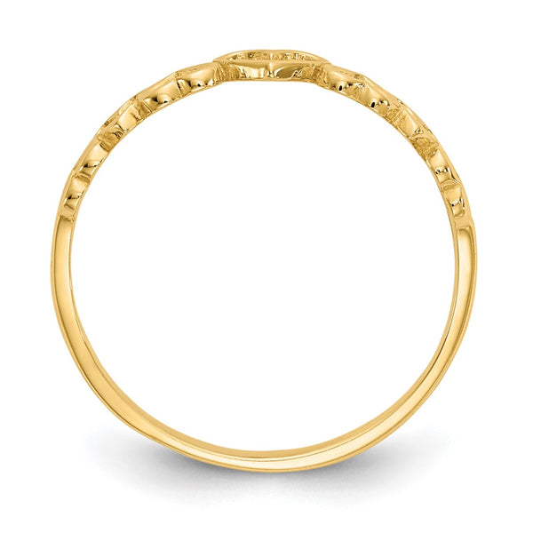 14K Gold Heart-Shaped Ring - Style GR1-1017398