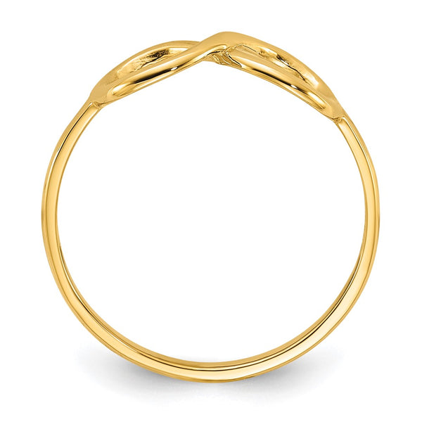 14K Gold Polished Infinity Band