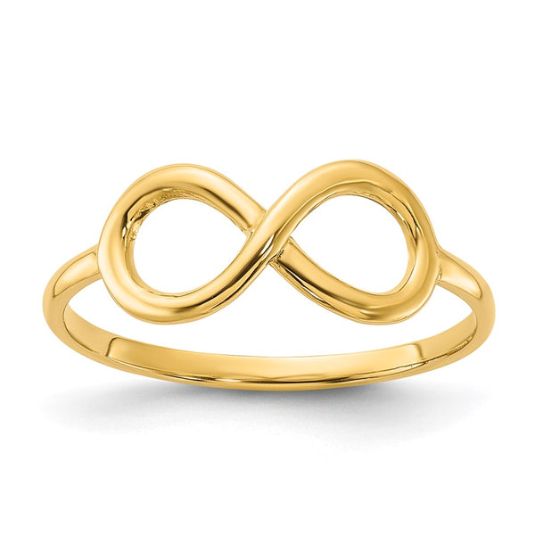 14K Gold Polished Infinity Band
