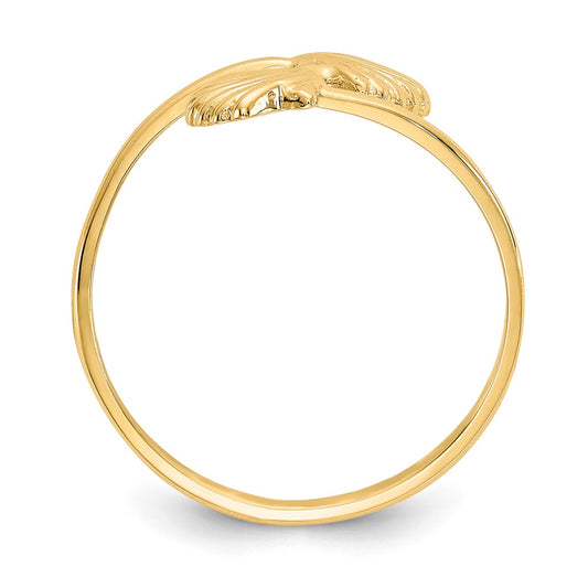 Shop Stylish 14K Gold Polished Shell Ring - Luxury Design, Affordable Price