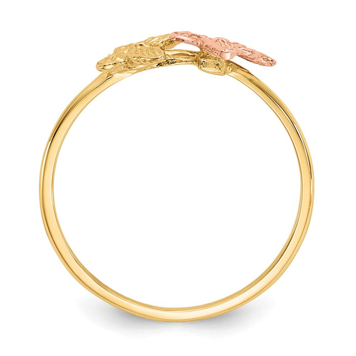 Shop Stylish 14K Two-Tone Polished Butterfly Ring - Exclusive Design & Value-2