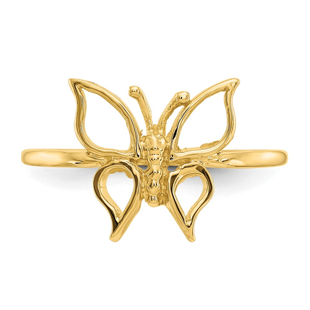 Shop Stylish 14K Gold Polished Butterfly Ring - Affordable Luxury Jewelry