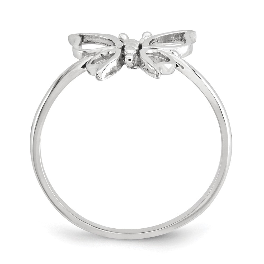 Exclusive 14K White Gold Polished Butterfly Ring - Stylish and Affordable