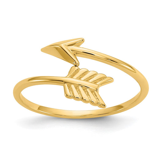 Shop Stylish 14K Gold Polished Arrow Ring - Affordable Luxury Jewelry