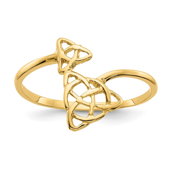 14K Polished Celtic Knot Band