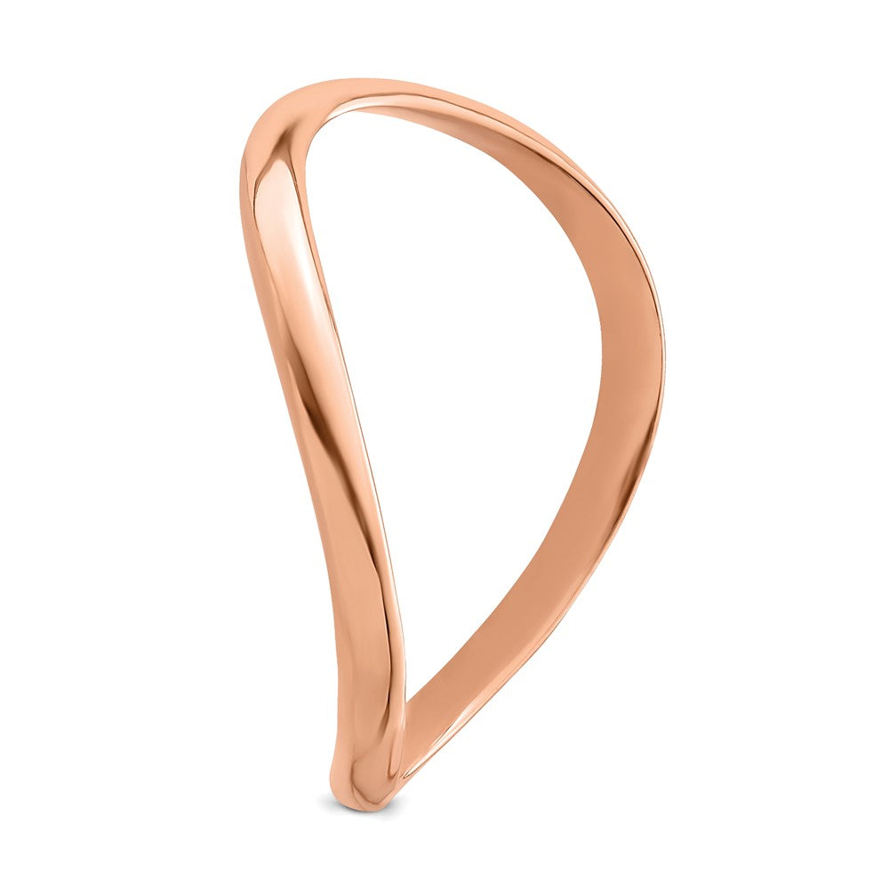Shop Stylish 14K Rose Gold Wave Design Thumb Ring - Affordable Luxury Accessory