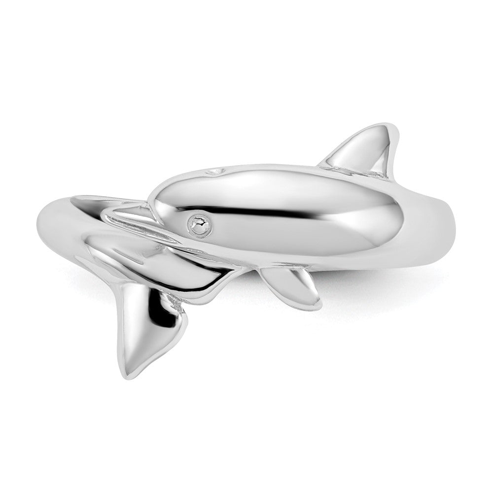 Shop Exclusive 14K White Gold Dolphin-Shaped Ring - Stylish & Affordable Luxury
