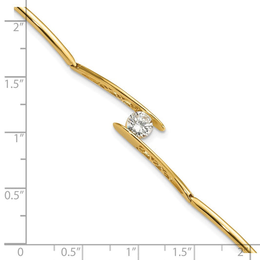 Exclusive Kelly Waters Gold-Plated Cubic Zirconia Bracelet - Stylish & Affordable