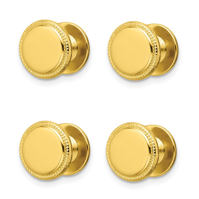 Buy Exclusive Kelly Waters Gold-Plated Tuxedo Studs Set - Stylish 4-Piece Set-1