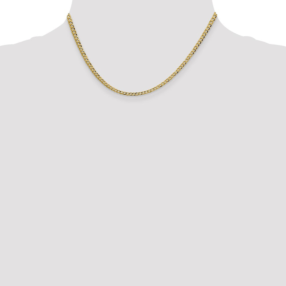 Buy 14K Gold 16-Inch Lightweight Flat Cuban Chain - Stylish & Affordable!