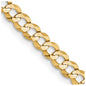 Shop Stylish 14K Gold 16-Inch 3.7mm Lightweight Flat Cuban Chain, Lobster Clasp-1