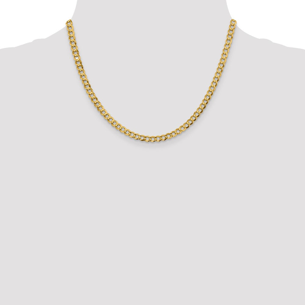 Shop Stylish 14K Gold 18-Inch Lightweight Flat Cuban Chain - 4.7mm Design