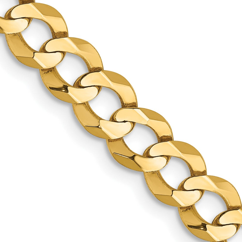 Buy 14K Gold 18-Inch Flat Cuban Chain, 5.9mm - Stylish & Lightweight Luxury!