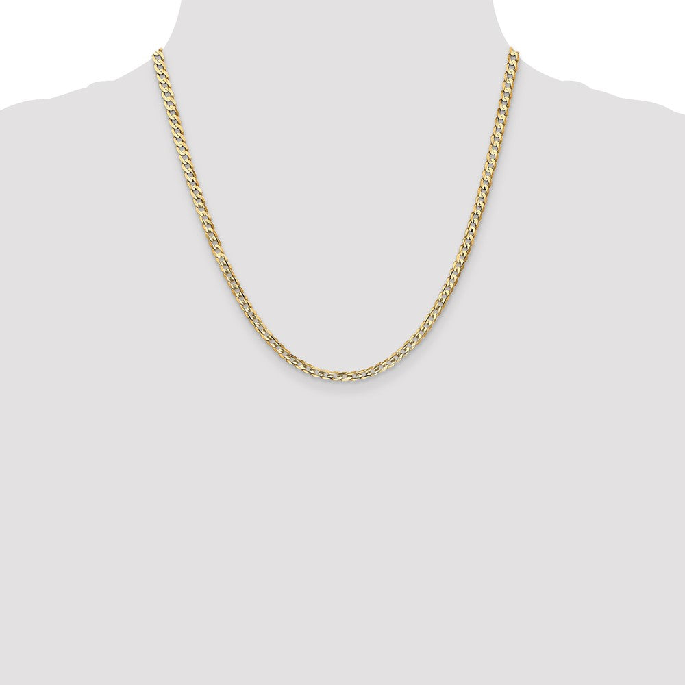 Shop Luxury 14K Gold 20-Inch 3.8mm Open Concave Curb Chain - Stylish & Durable