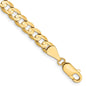 Shop Stylish 14K Gold 8-Inch Open Concave Curb Bracelet - 5.25mm Luxury Design-8