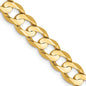 Buy Stylish 14K Gold 22-Inch Open Concave Curb Chain - 6.75mm Luxury Jewelry-3