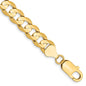 Shop 14K Gold 9-Inch Open Concave Curb Chain - Stylish 7.5mm Luxury Accessory-6
