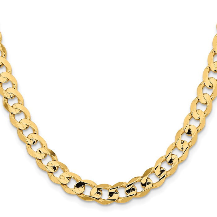 Shop Stylish 14K Gold 26-Inch 8.5mm Curb Chain with Lobster Clasp-2
