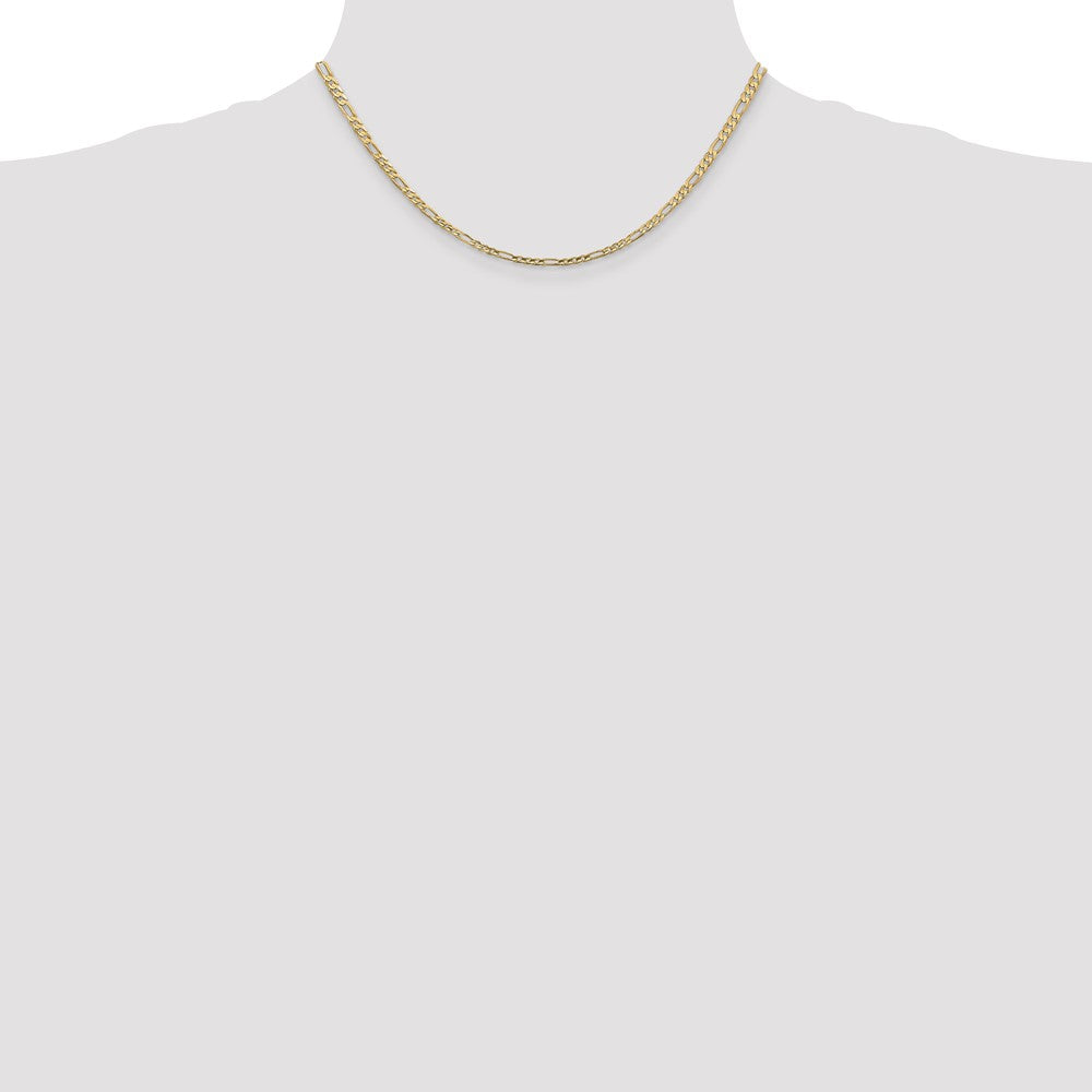 Exclusive 14K Gold 16-Inch 3mm Figaro Chain - Stylish Lobster Clasp, Affordable Price!