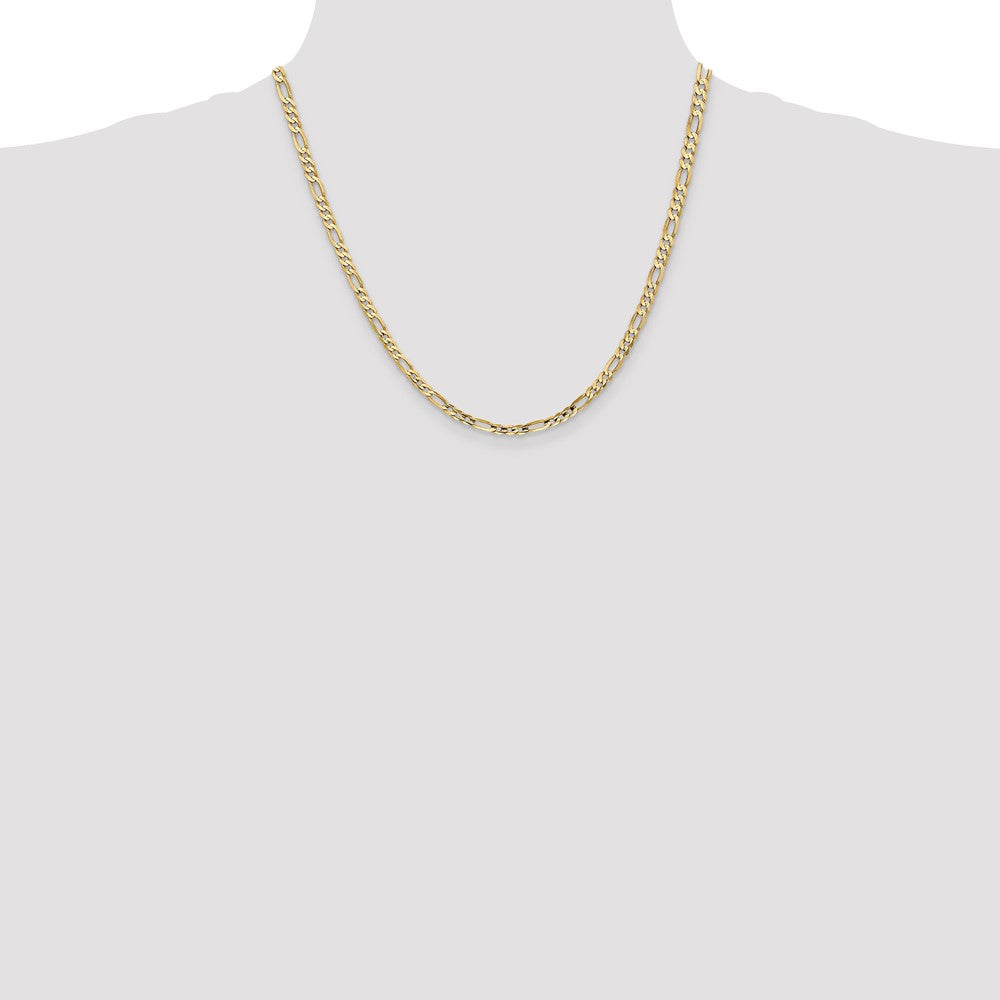 Buy Affordable 14K Gold 20-Inch 4mm Figaro Chain - Stylish Lobster Clasp
