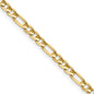Buy Stylish 14K Gold 16-Inch Figaro Chain - 4mm Concave, Affordable Luxury!-1