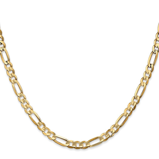 Buy Exclusive 14K Gold 30-Inch 4.5mm Figaro Chain - Stylish & Affordable