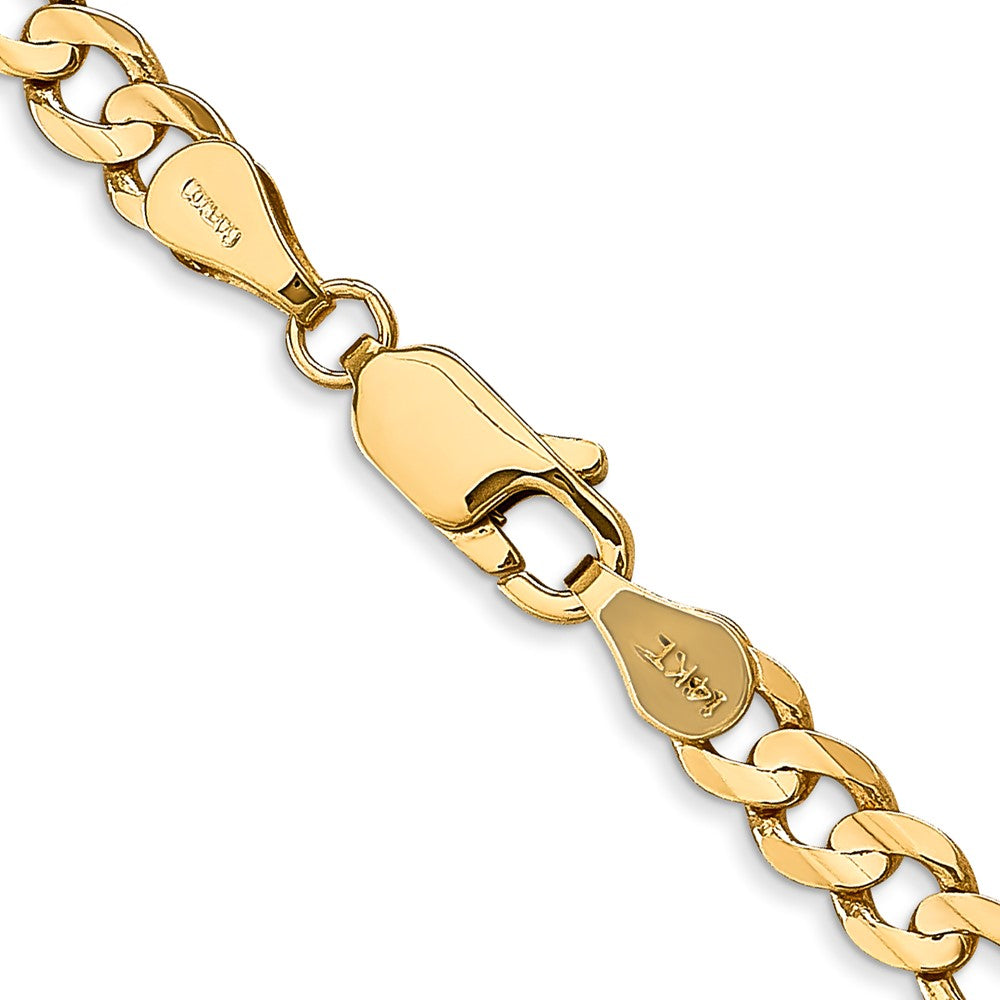 Buy Luxury 14K Gold 28-Inch 4.5mm Concave Figaro Chain - Stylish Design