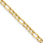 Shop Exclusive 14K Gold 26-Inch 4.5mm Figaro Chain - Stylish & Affordable!-5
