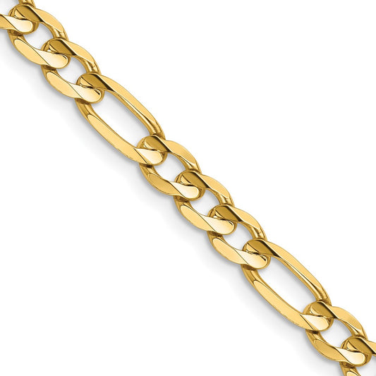 Buy Stylish 14K Gold 28-Inch Figaro Chain - 5.5mm, Affordable Luxury Accessory