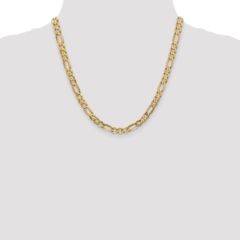 Exclusive 14K Gold 20-Inch 6mm Figaro Chain - Stylish & Affordable Luxury