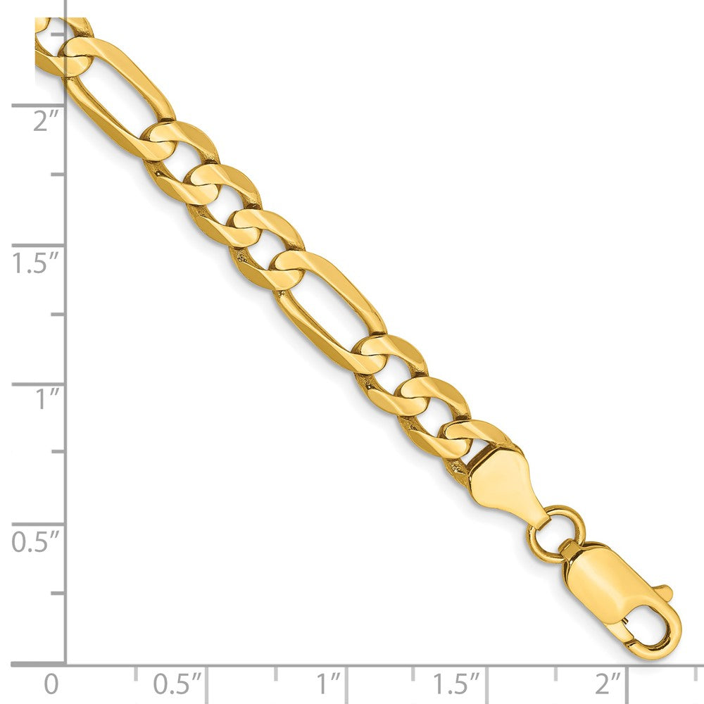 High-Quality 14K Gold 9-Inch 6mm Figaro Chain - Stylish & Affordable!