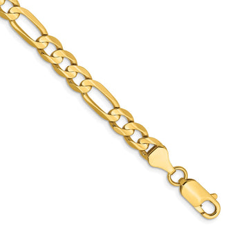 High-Quality 14K Gold 9-Inch 6mm Figaro Chain - Stylish & Affordable!