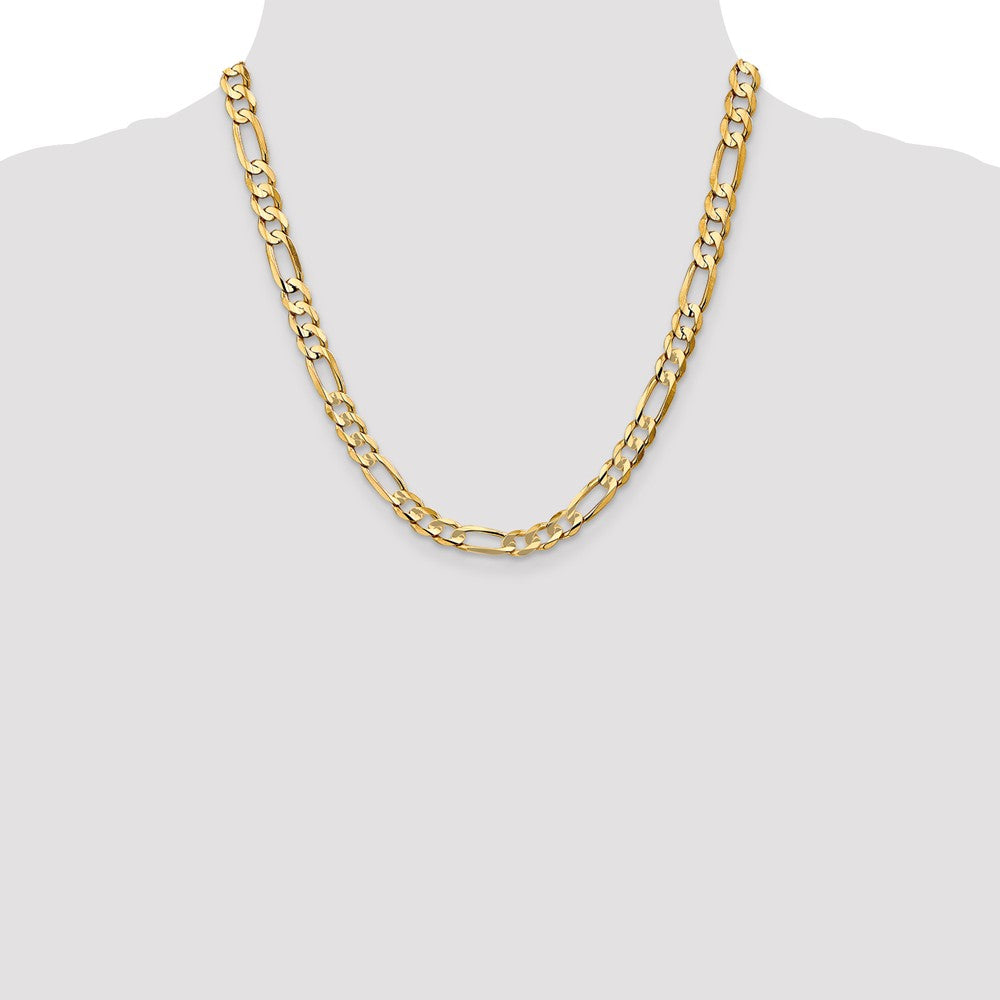 Shop Stylish 14K Gold 20-Inch Figaro Chain - 6.75mm Luxury Design