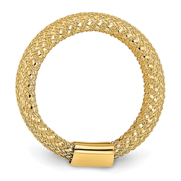 14K Gold Adjustable Stretch Ring