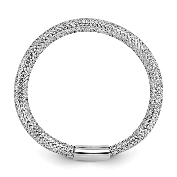 Shop Exclusive 14K Gold Polished Mesh Stretch Ring - Stylish & Affordable Shine-2