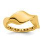 Buy Stylish 14K Smooth Wavy Band Ring - 7mm Wide, Elegant Luxury Accessory-1