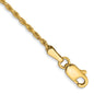 High-Quality 14K Gold 8-Inch Diamond-Cut Solid Rope Chain - Stylish Luxury-9