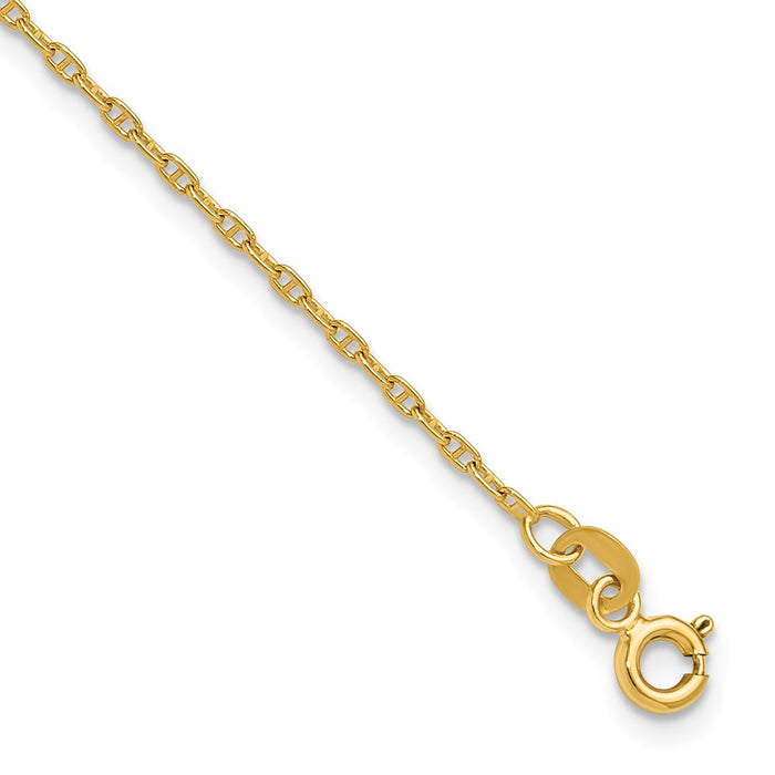 Buy 14K Gold 1.5mm Mariner Link Chain - Affordable Luxury Jewelry Option-1