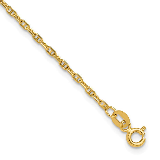 Shop 14K Gold 1.8mm Mariner Link Chain - Stylish Luxury at Affordable Price!