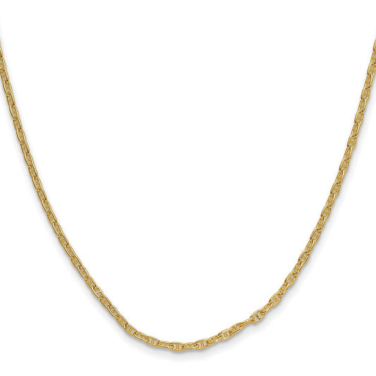 Shop Stylish 14K Gold 2.35mm Mariner Link Chain - Affordable Luxury Jewelry
