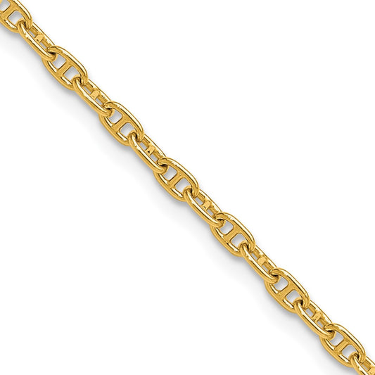 Shop Stylish 14K Gold 2.35mm Mariner Link Chain - Luxury at Affordable Price