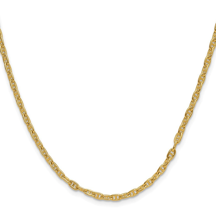 Exclusive 14K Gold 3.0mm Mariner Link Chain - Stylish Luxury Necklace-2