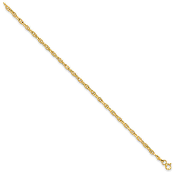 14K Gold 3.0mm Mariner Link Chain