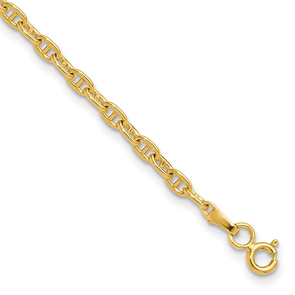 14K Gold 3.0mm Mariner Link Chain